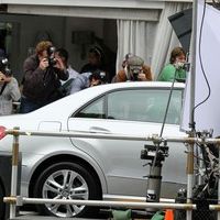 George Clooney on the set of a Mercedes Benz E300 L advert photos | Picture 78301